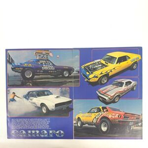 Vintage Camaro Drag Racing Print Ad Pro Stock Muscle Car Poster Decor Garage Art